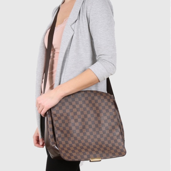 🚨DEAL ALERT 🚨 LARGE LAPTOP DISCONTINUED DAMIER EBENE LOUIS VUITTON WORK BAG - Picture 4 of 15